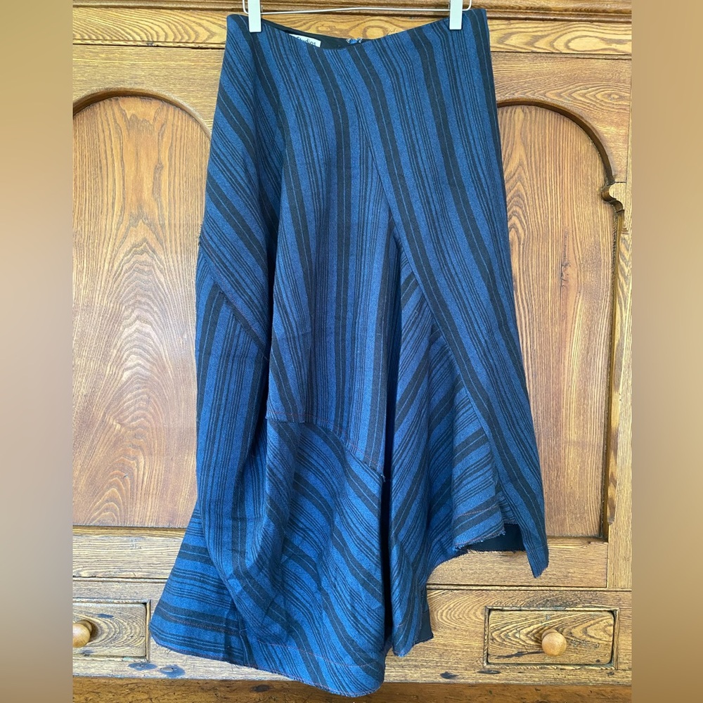 Acne Studios wool & linen midi skirt Suse Rustic